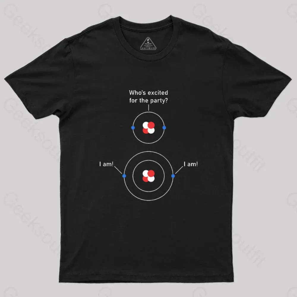 Science Chemistry Excited Electrons Atom T-Shirt - Image 3