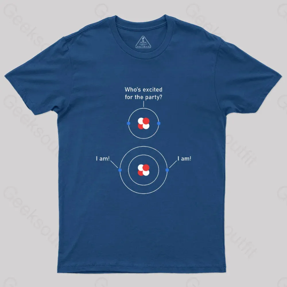 Science Chemistry Excited Electrons Atom T-Shirt - Image 4