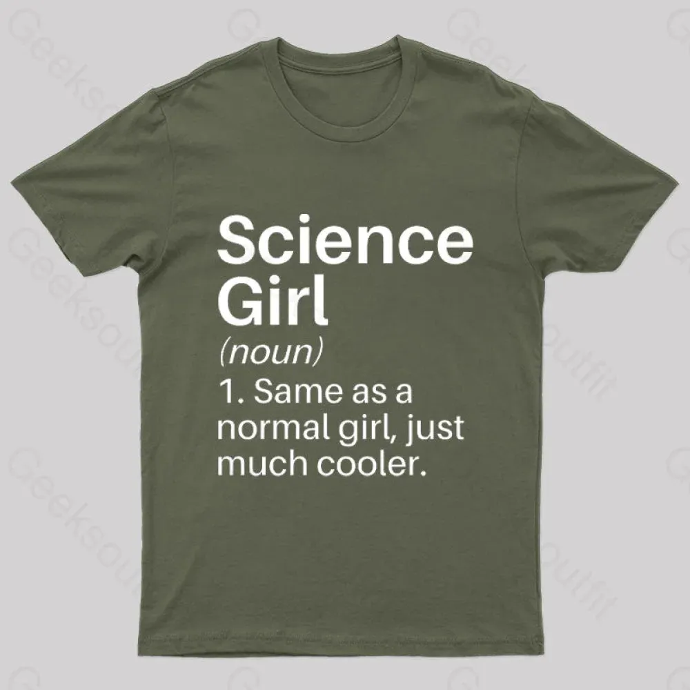 Science Girl Funny Definition Geek T-Shirt - Image 3