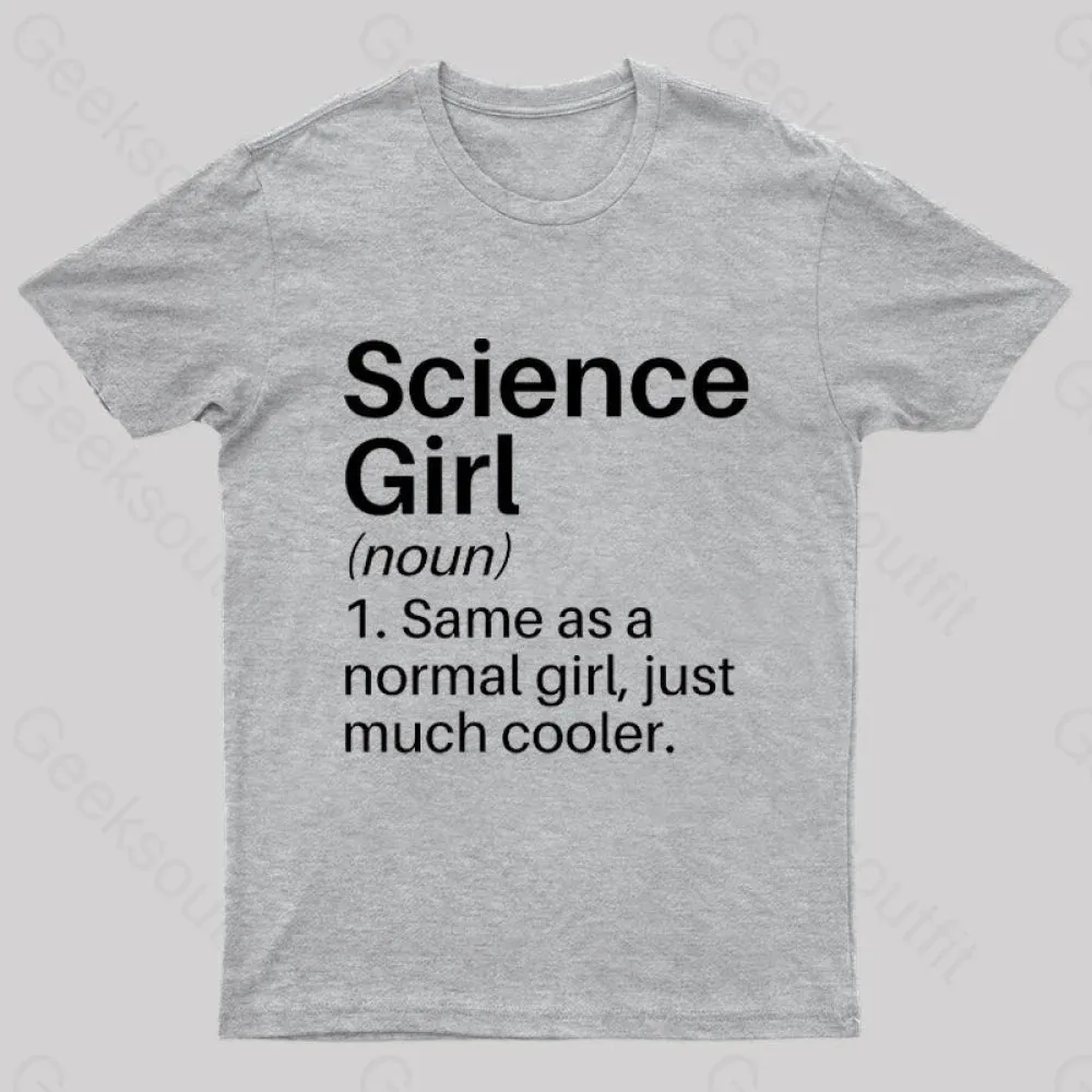 Science Girl Funny Definition Geek T-Shirt - Image 7
