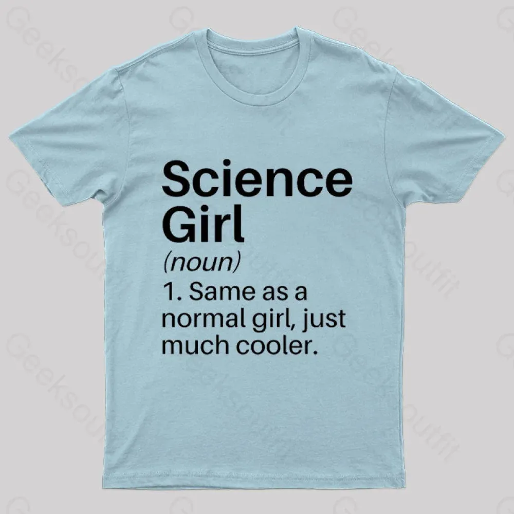 Science Girl Funny Definition Geek T-Shirt - Image 6