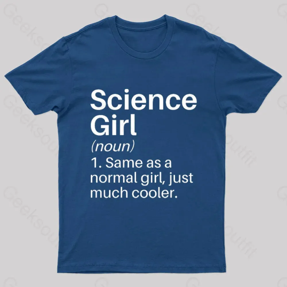 Science Girl Funny Definition Geek T-Shirt - Image 2
