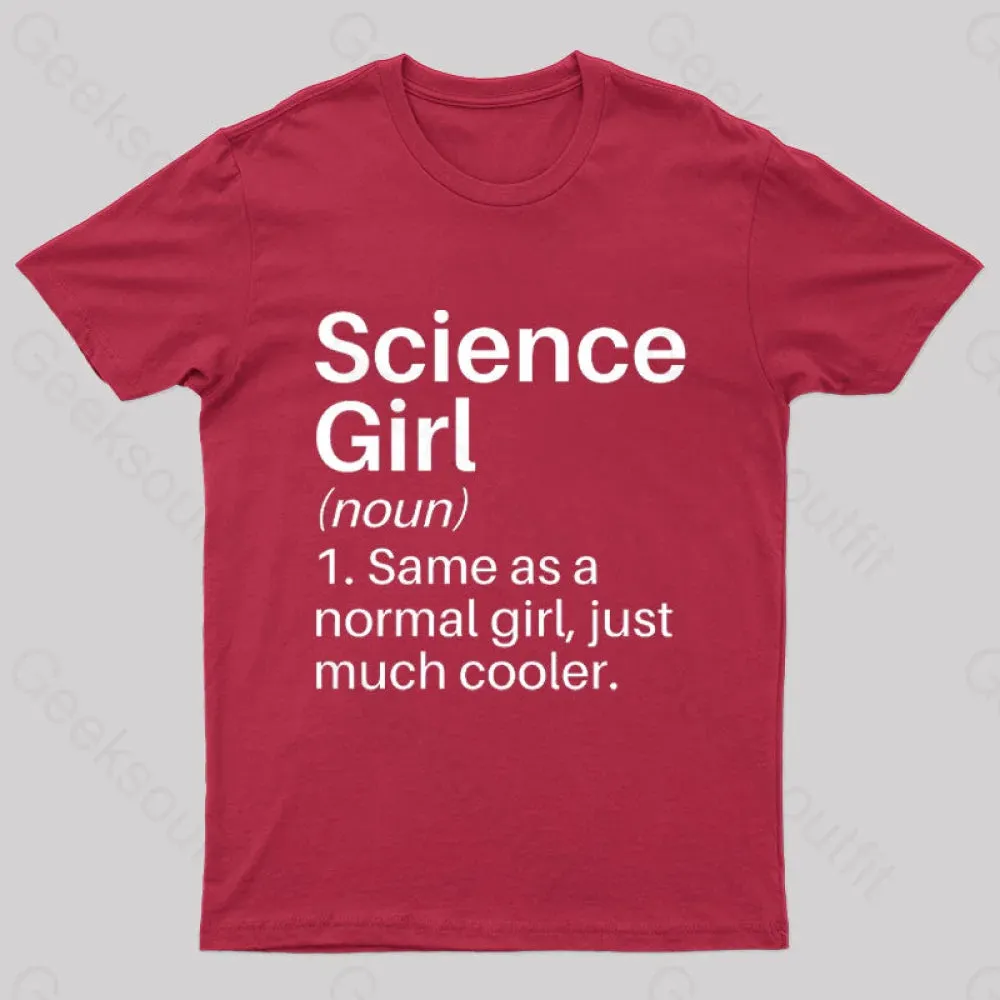 Science Girl Funny Definition Geek T-Shirt - Image 4