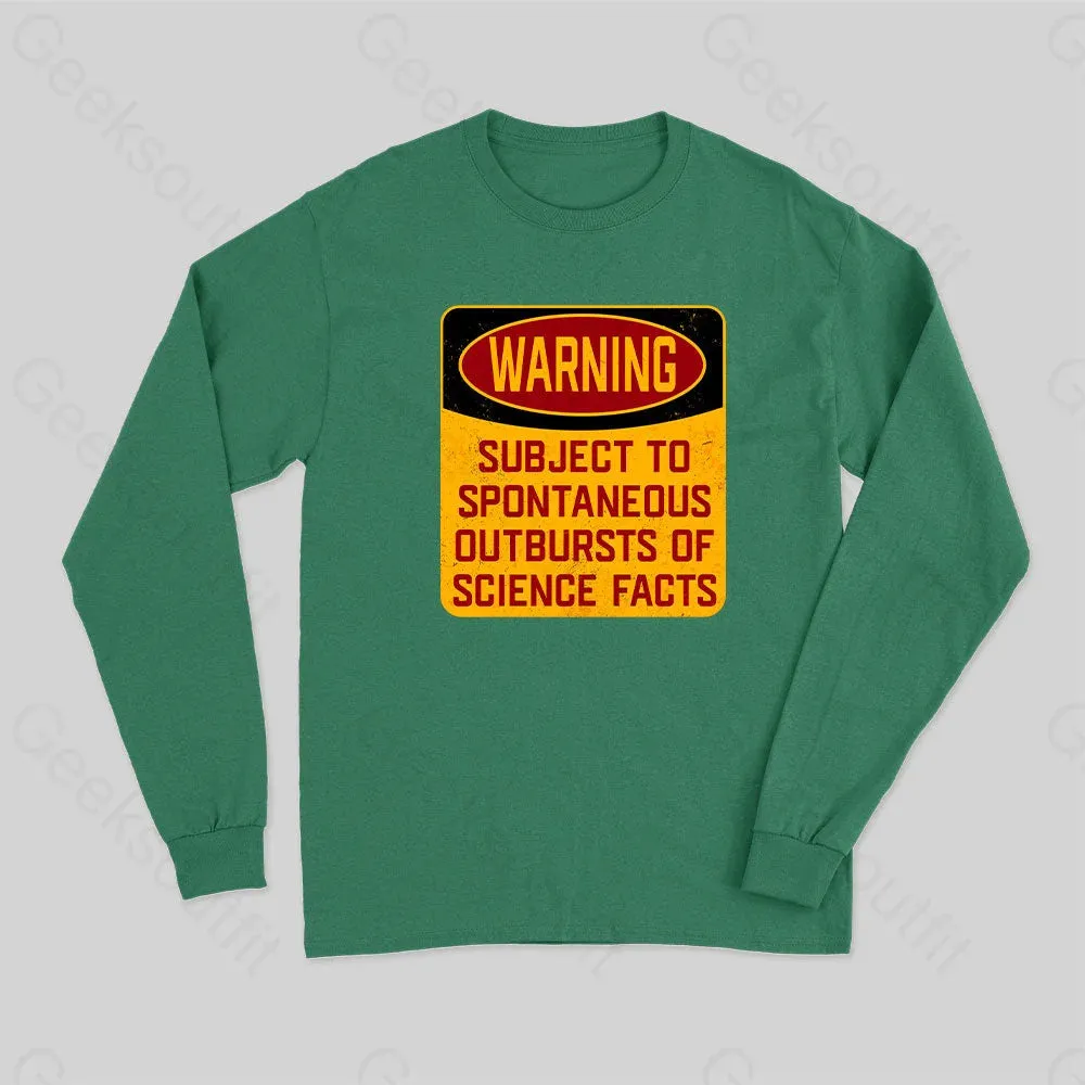 Science Warning Long Sleeve T-Shirt - Image 3