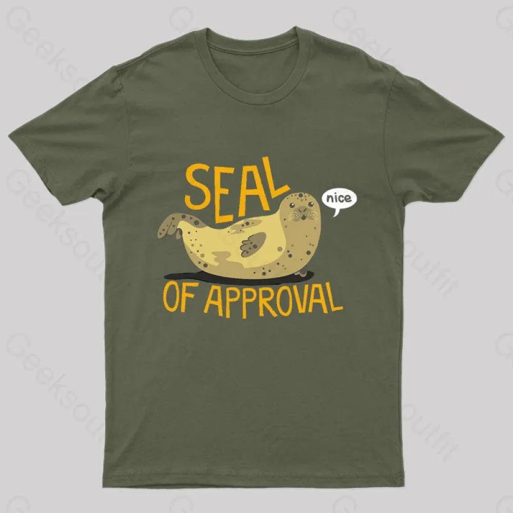 Seal Of Approval Geek T-Shirt - Image 2