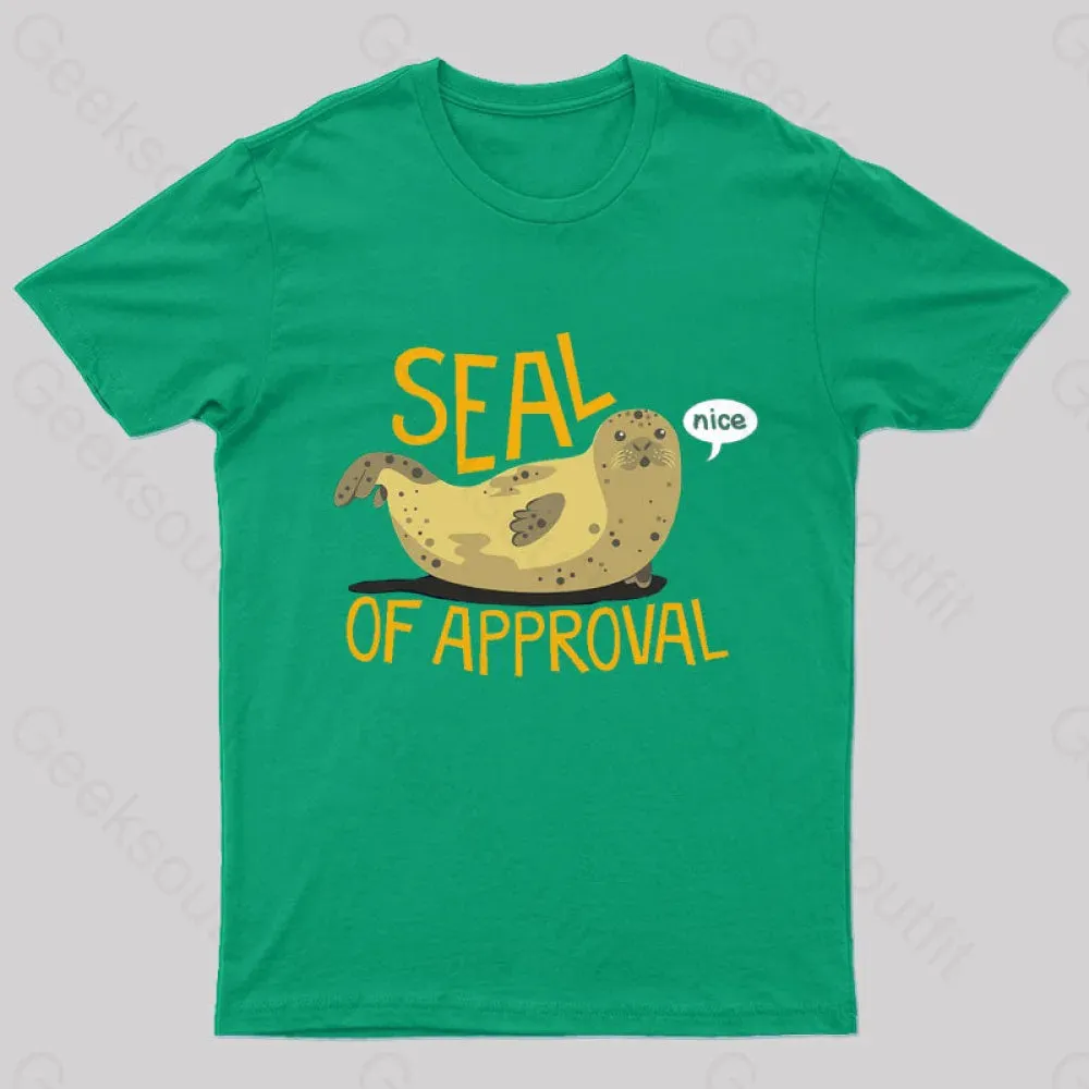 Seal Of Approval Geek T-Shirt - Image 4