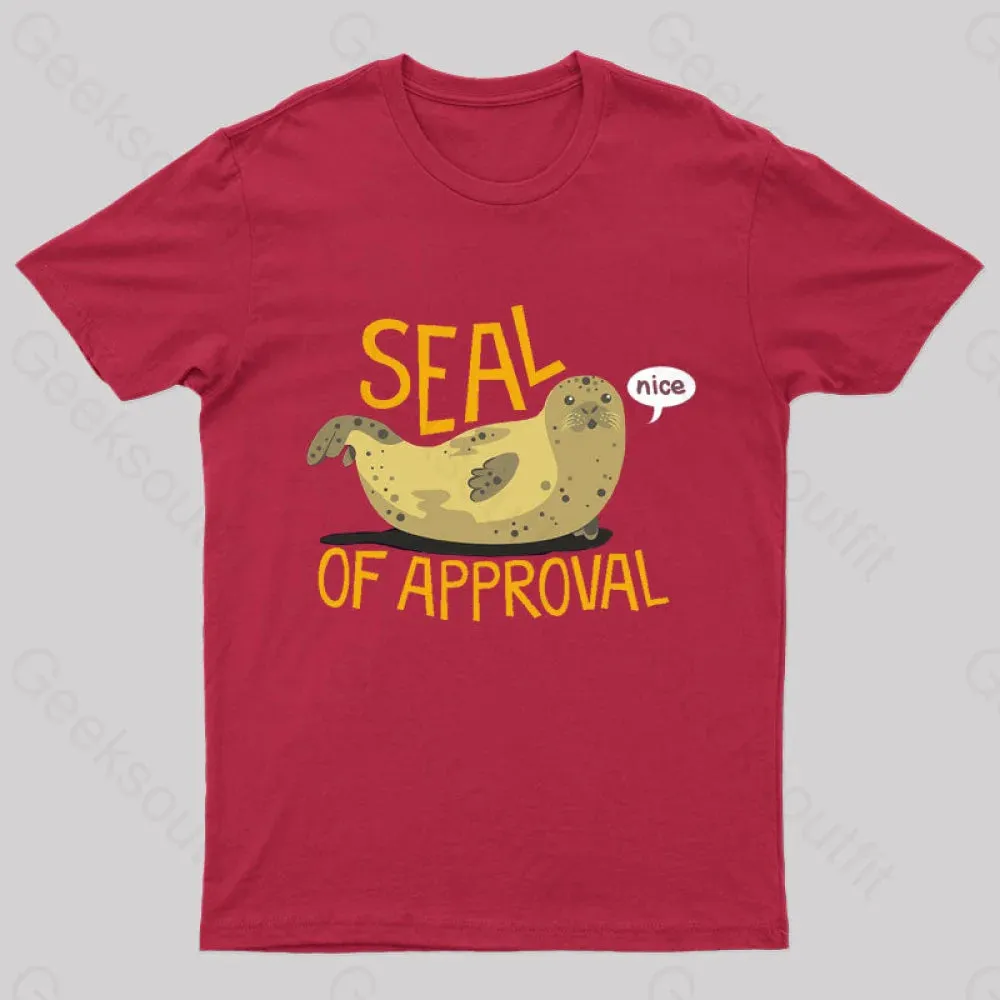 Seal Of Approval Geek T-Shirt - Image 5