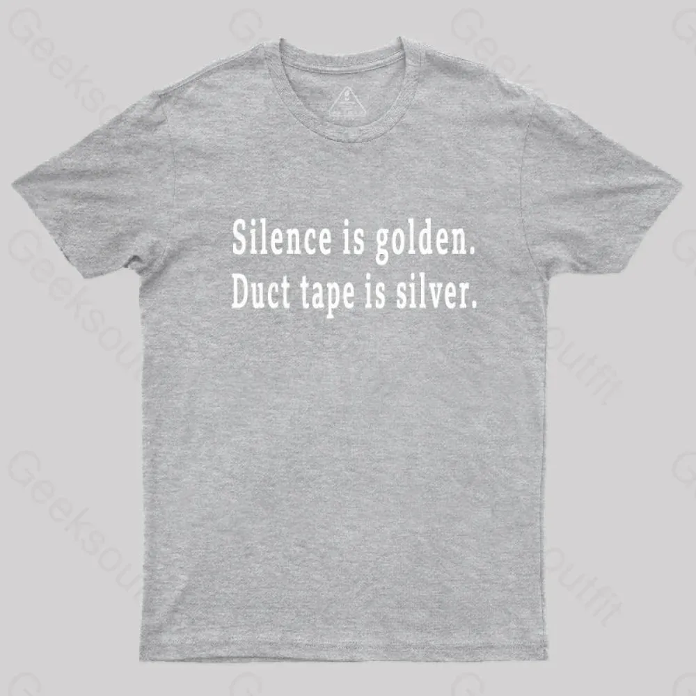 Silence and Duct Tape Geek T-Shirt - Image 2