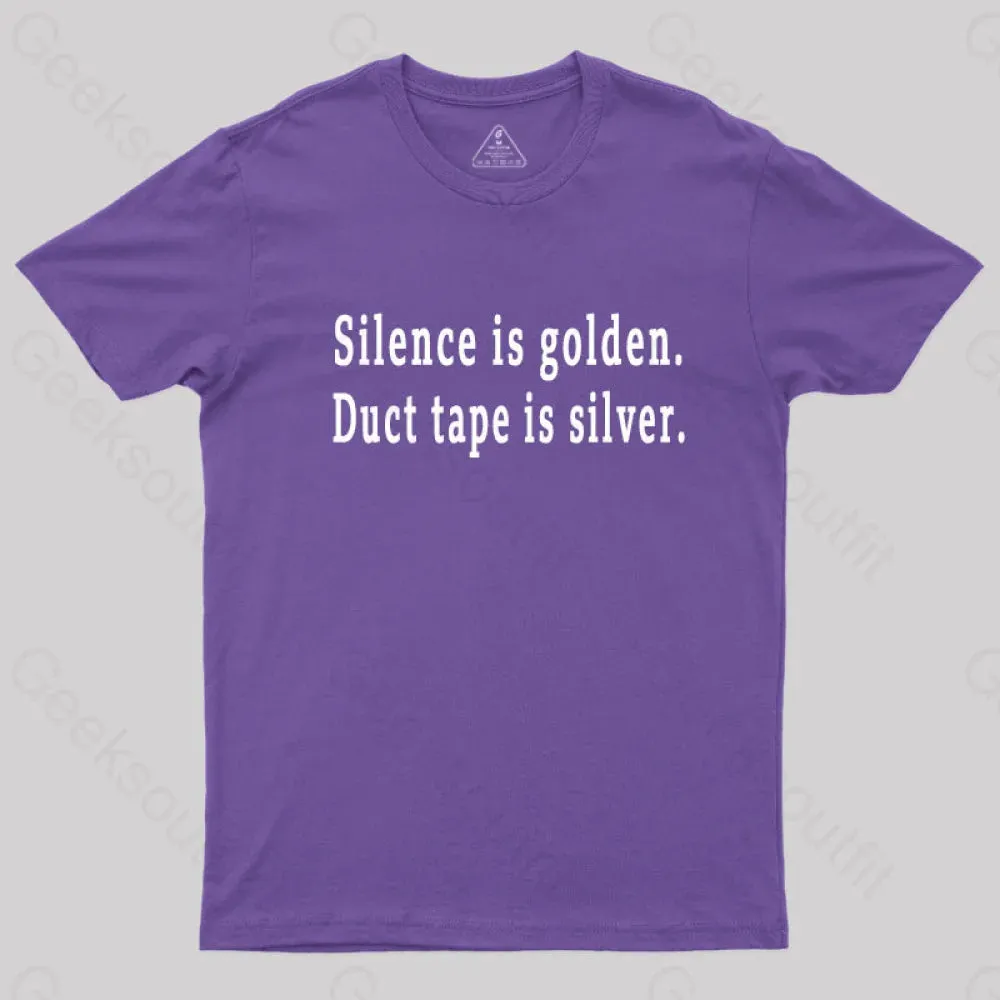 Silence and Duct Tape Geek T-Shirt - Image 9