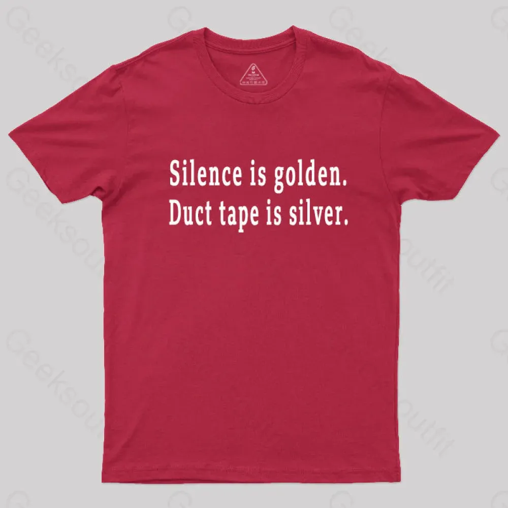 Silence and Duct Tape Geek T-Shirt - Image 10