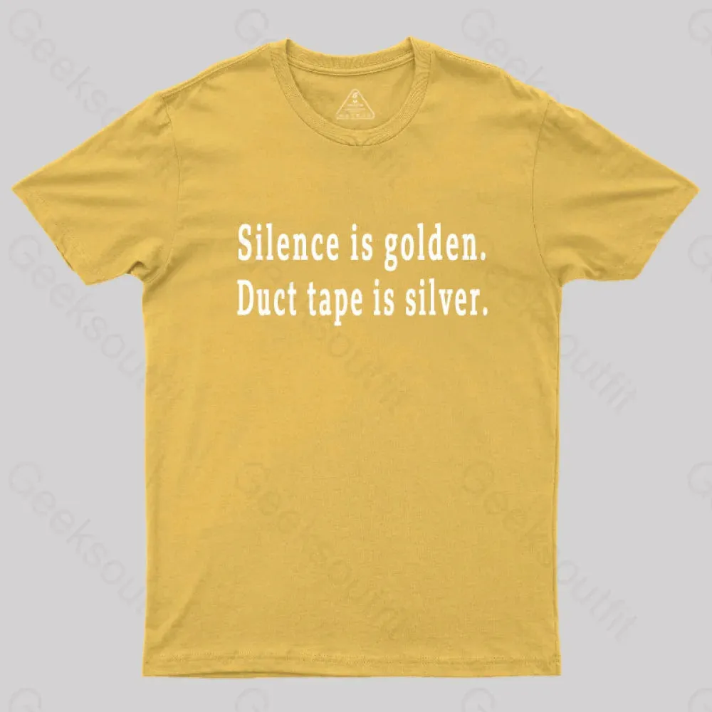 Silence and Duct Tape Geek T-Shirt - Image 8