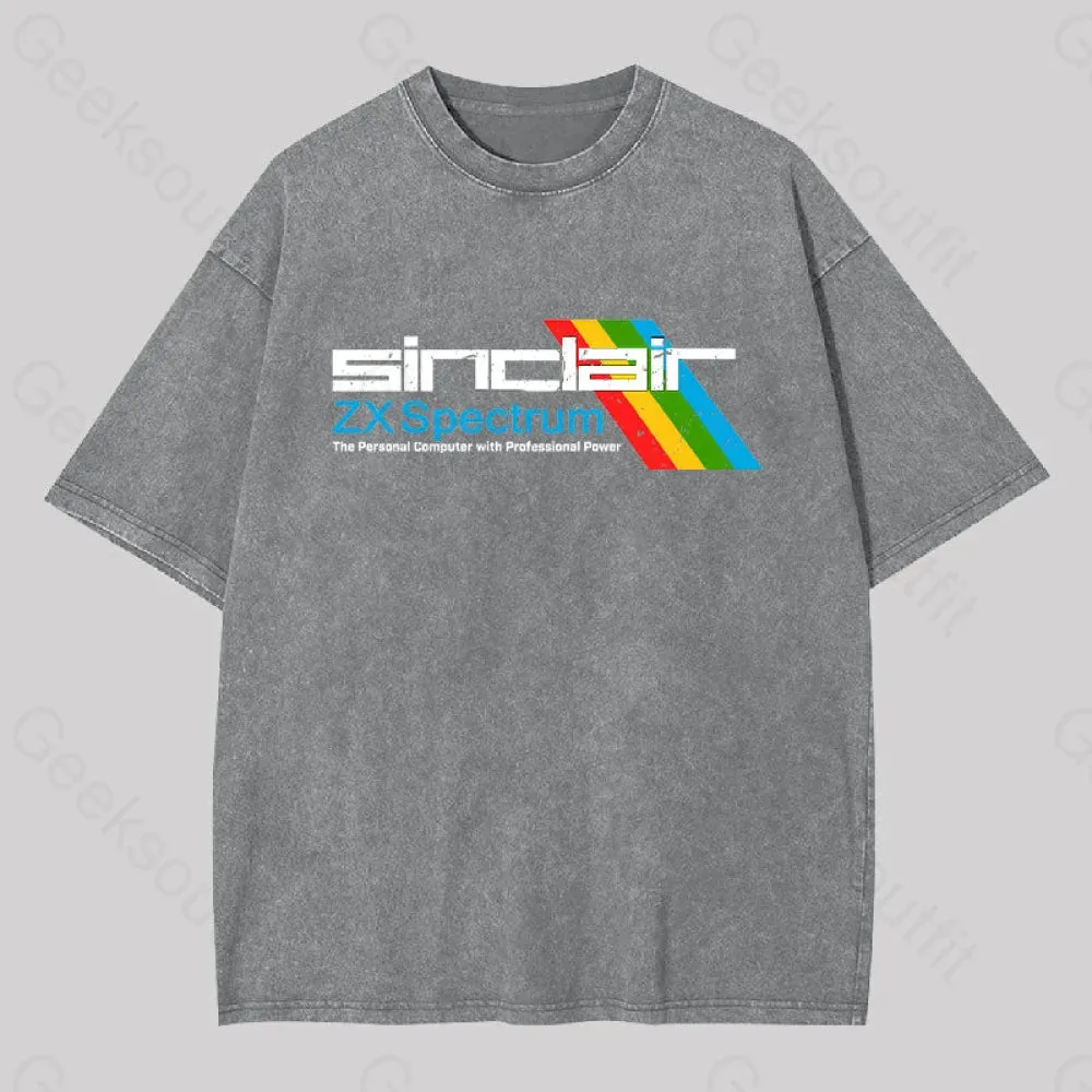 Sinclai ZX Spectrum Geek Washed T-shirt - Image 4