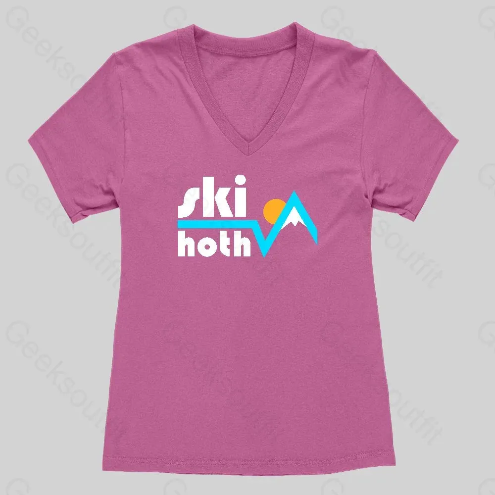 Ski Ice Planet Women's V-Neck T-shirt - Image 3