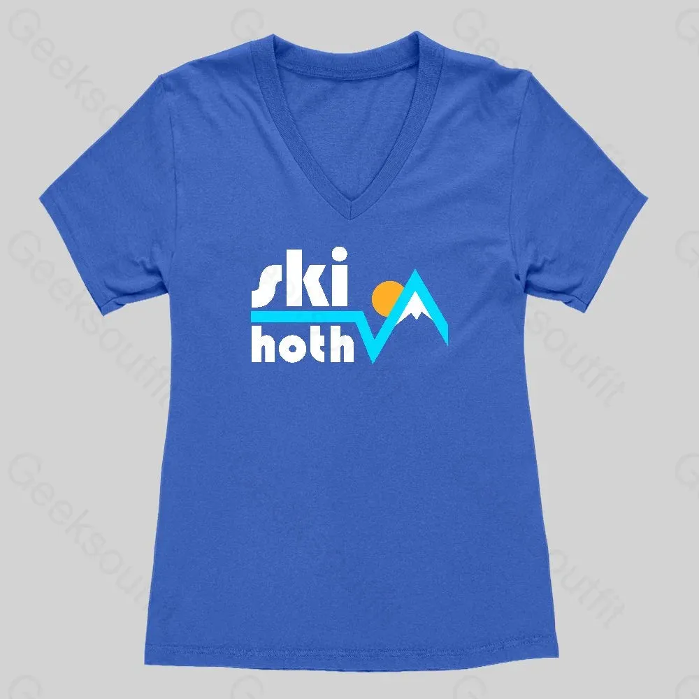 Ski Ice Planet Women's V-Neck T-shirt - Image 2