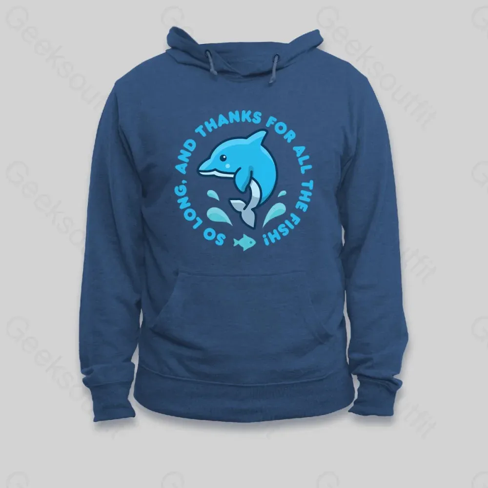 Alternative view of So Long, And Thanks For All The Fish! Hoodie