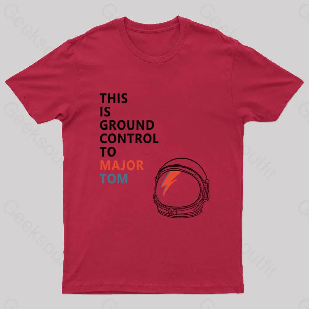 Space Oddity This is Ground Control to Major Tom T-Shirt - Image 5
