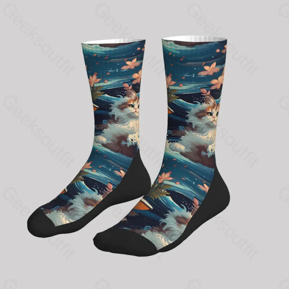 Splash and Cat Men's Socks