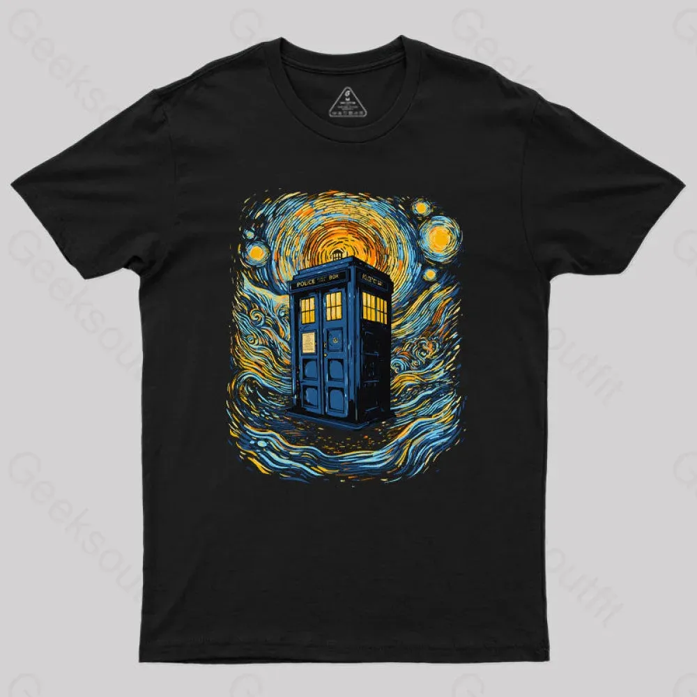 Alternative view of Starry Blue Box Nerd T-Shirt