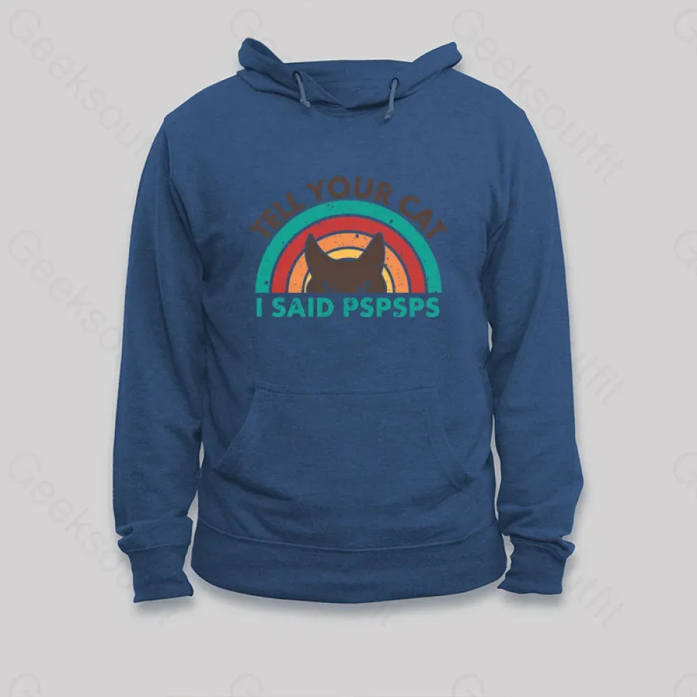 Tell Your Cat Top Retro Cat Rainbow Hoodie - Image 4