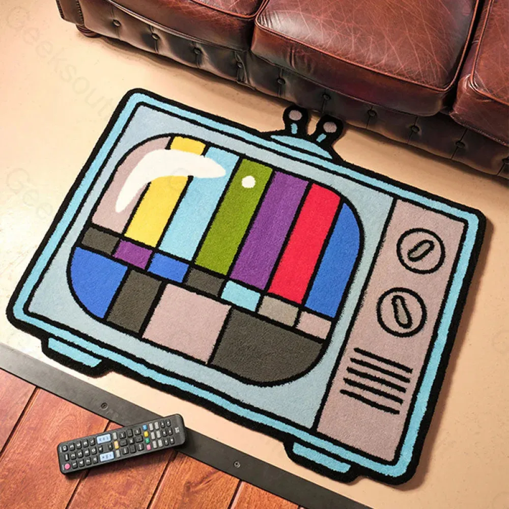 Test Pattern TV Imitation Wool Rug