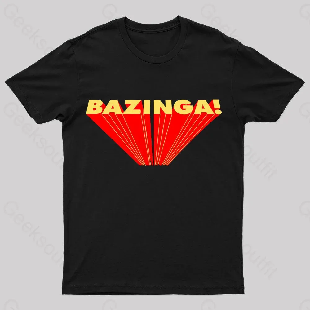 Alternative view of The Big Bang Theory Bazinga Geek T-Shirt