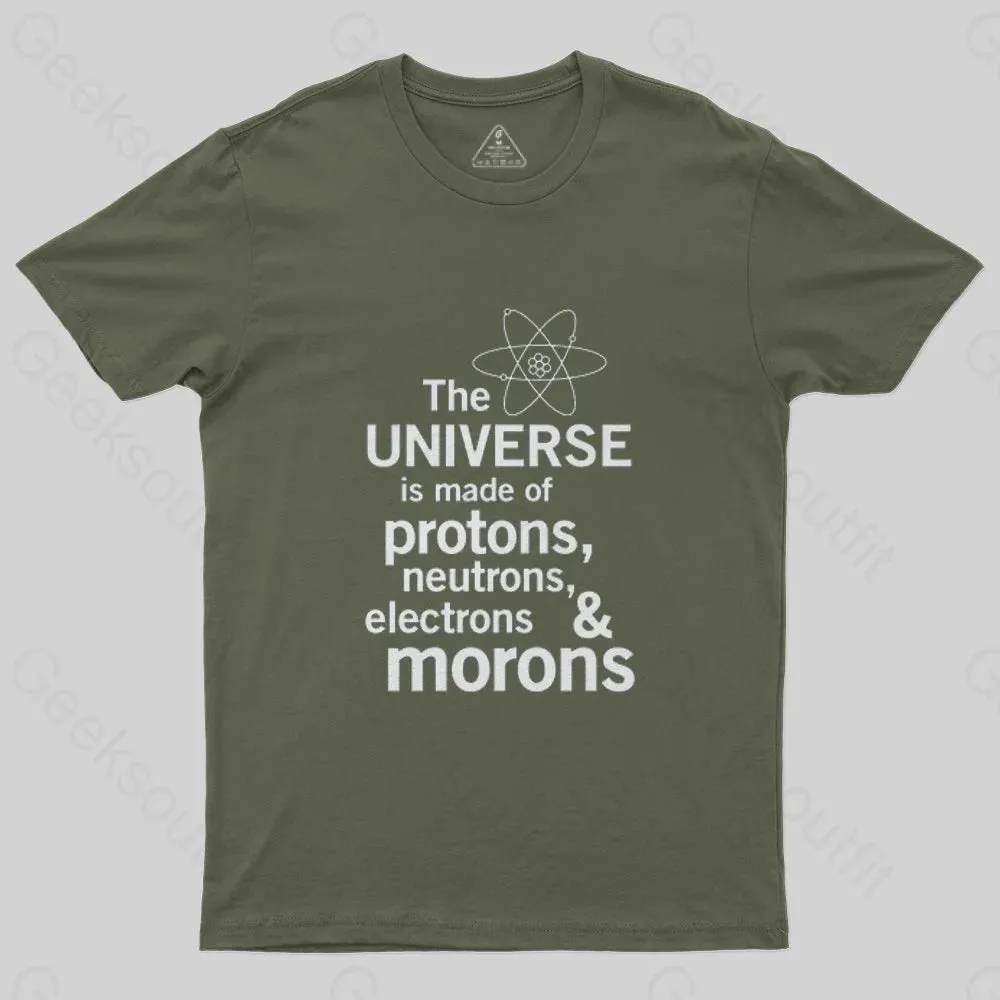 The composition of the universe Science Geek T-Shirt - Image 3