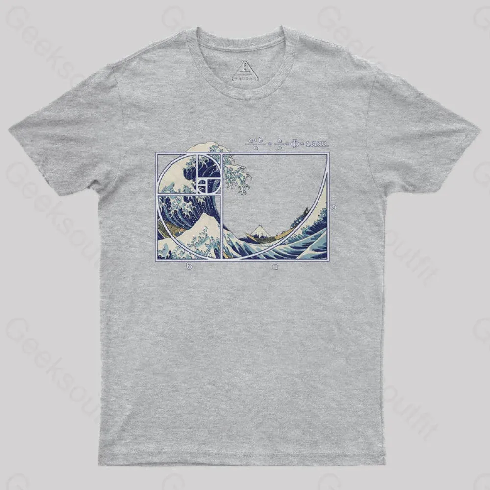 The Great Fibonacci Wave Science Geek T-Shirt - Image 7