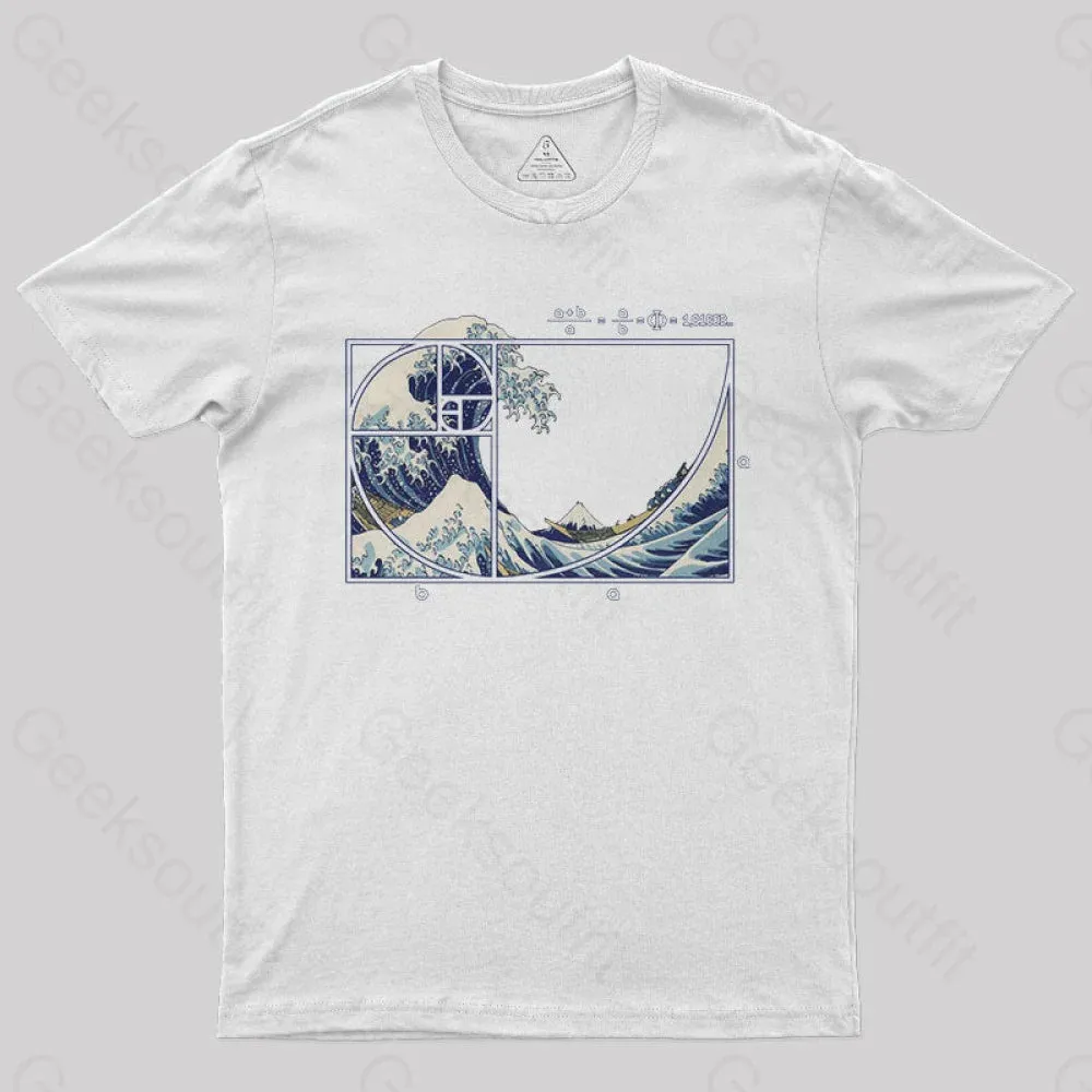 The Great Fibonacci Wave Science Geek T-Shirt - Image 11