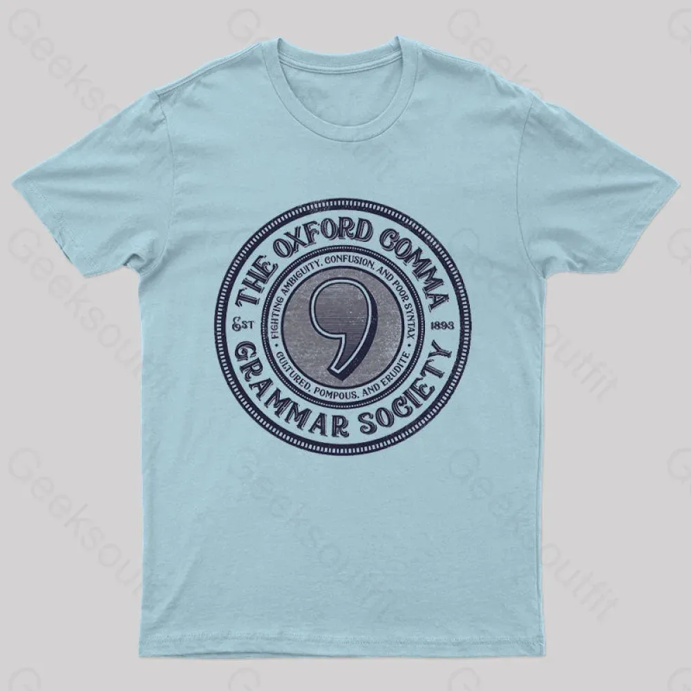 The Oxford Comma Grammar Society T-Shirt - Image 5