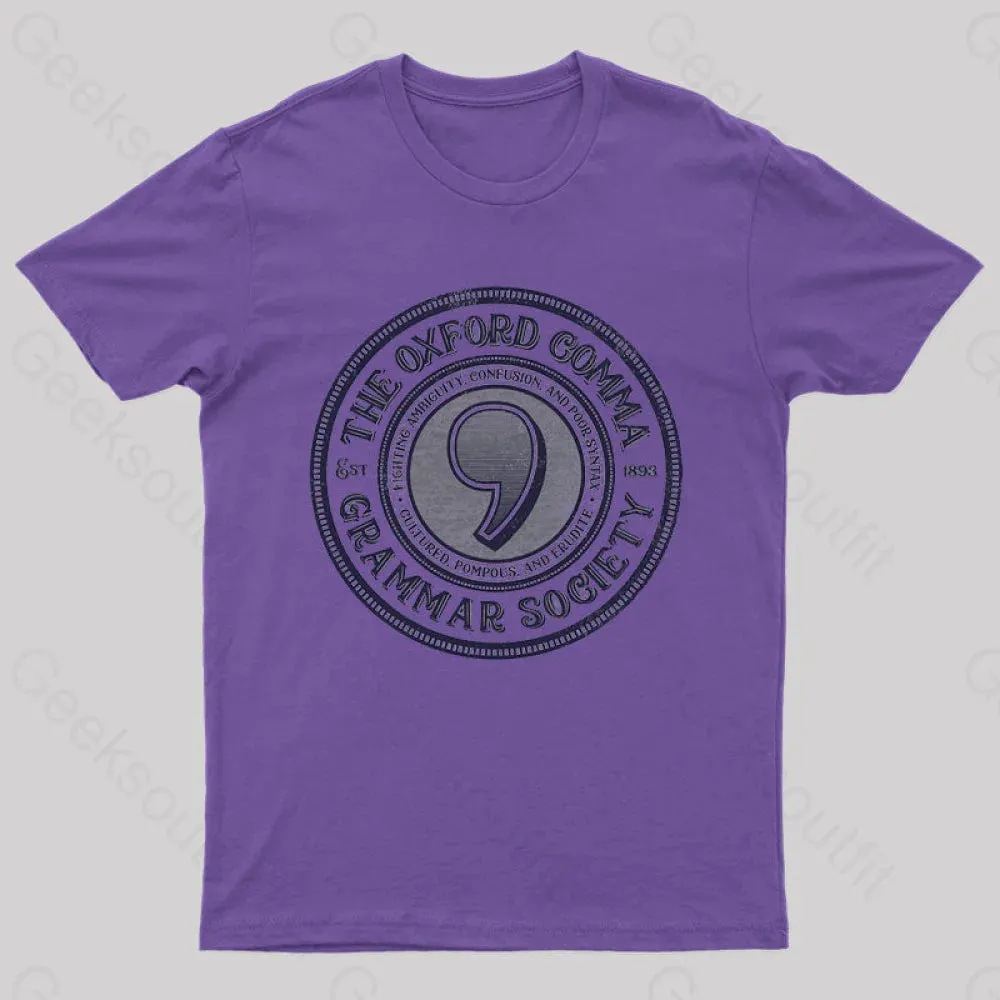 The Oxford Comma Grammar Society T-Shirt - Image 6