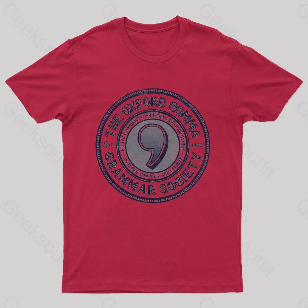 The Oxford Comma Grammar Society T-Shirt - Image 3