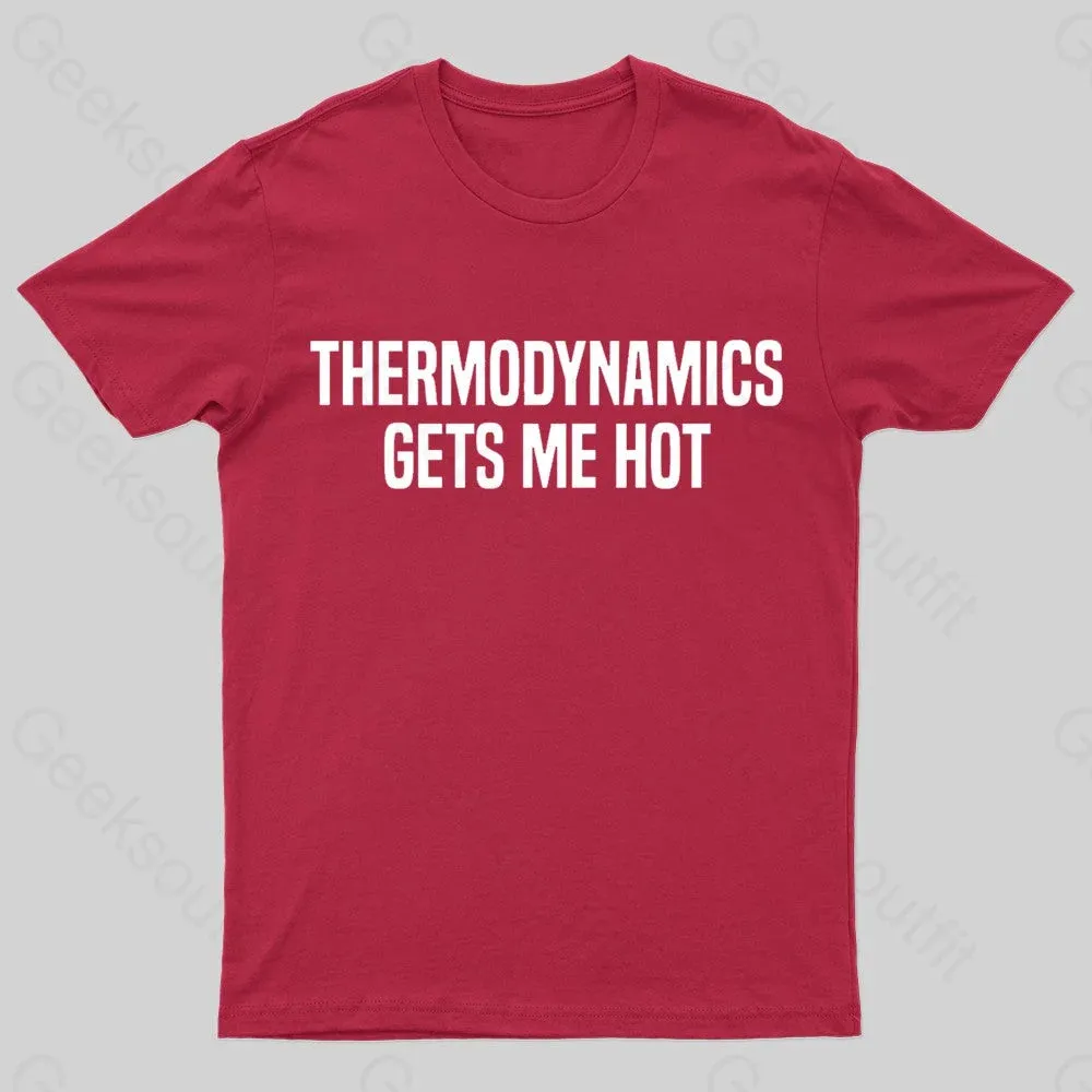 Thermodynamics Gets Me Hot Geek T-Shirt - Image 4