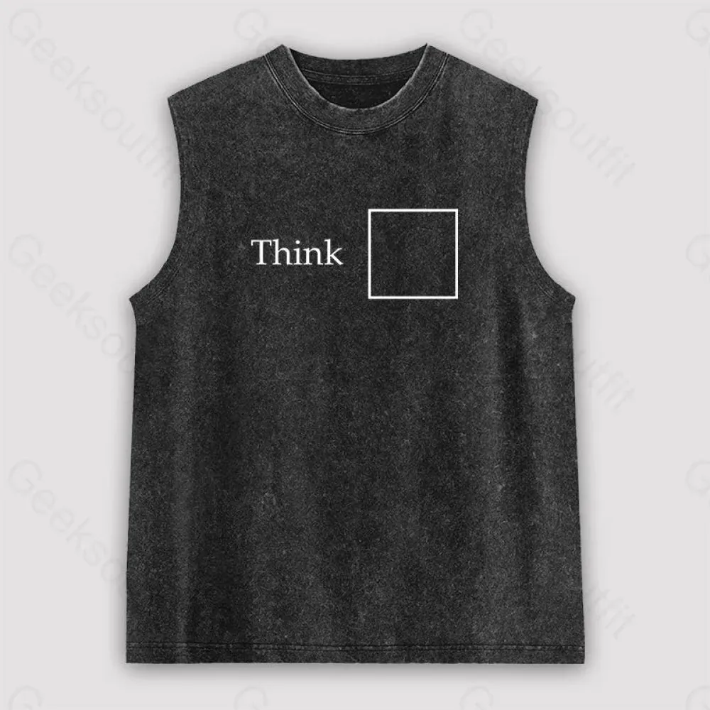 Think Outside the Box Unisex Washed Tank