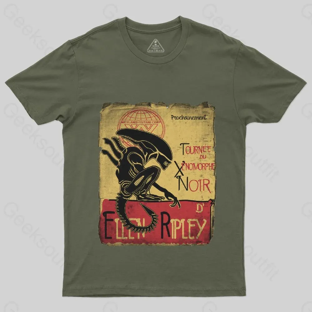 Tournee Du Xenomorphe Doir T-Shirt - Image 3