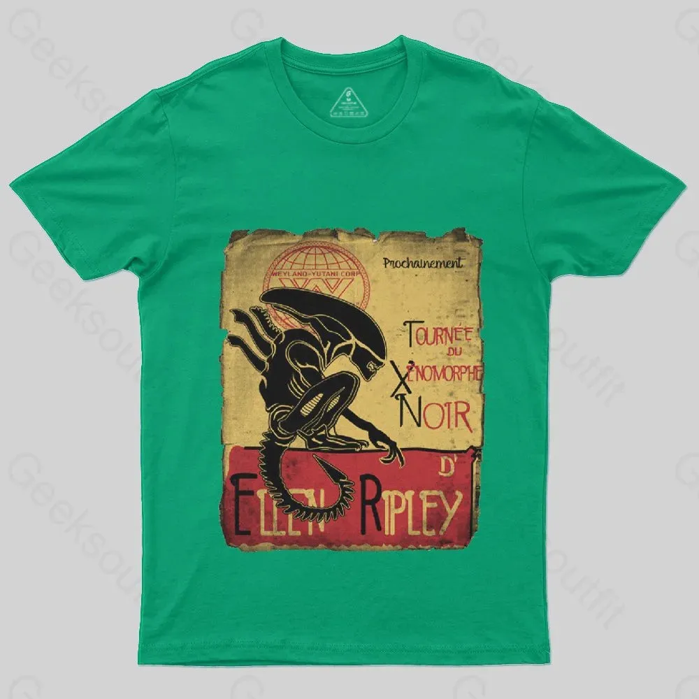 Tournee Du Xenomorphe Doir T-Shirt - Image 6