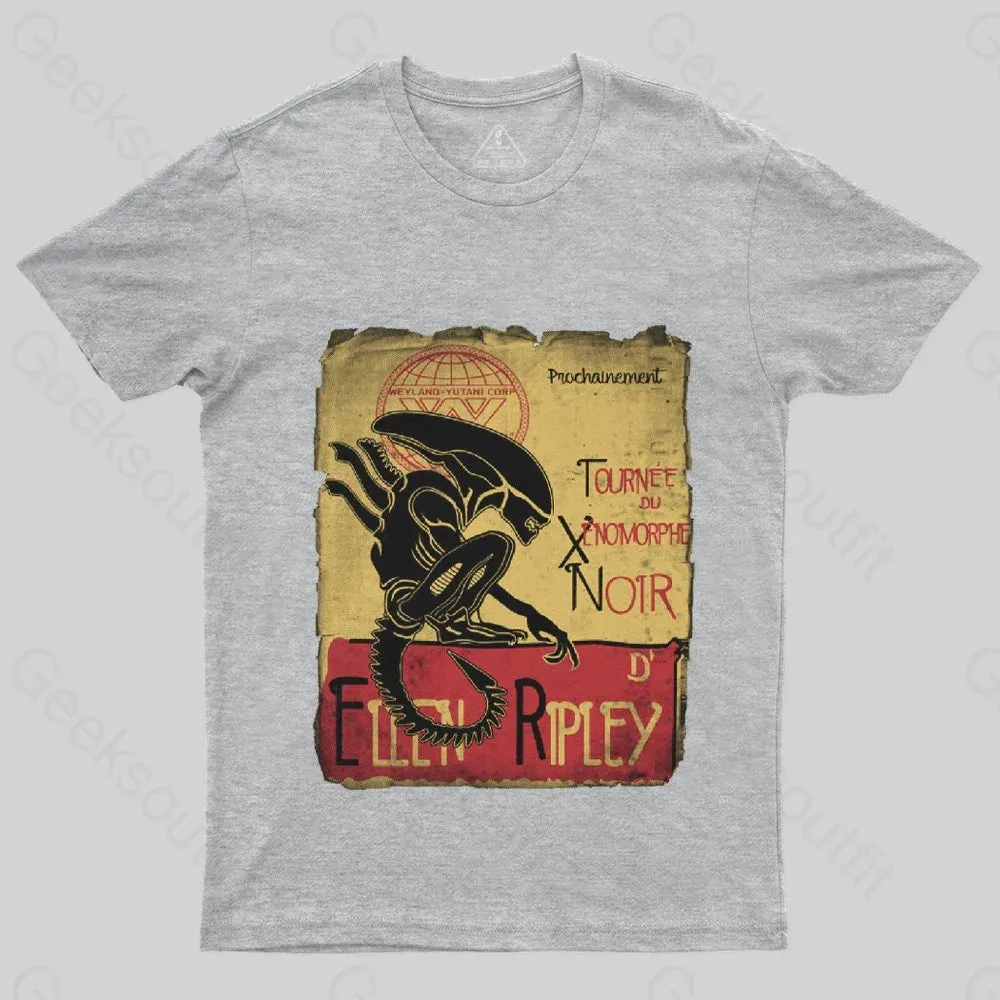 Tournee Du Xenomorphe Doir T-Shirt - Image 4