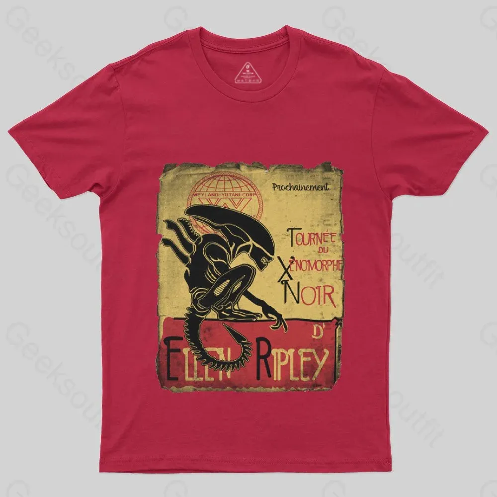 Tournee Du Xenomorphe Doir T-Shirt - Image 5