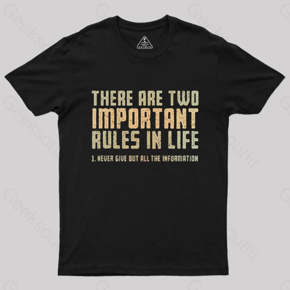 Alternative view of Two Important Rules T-Shirt