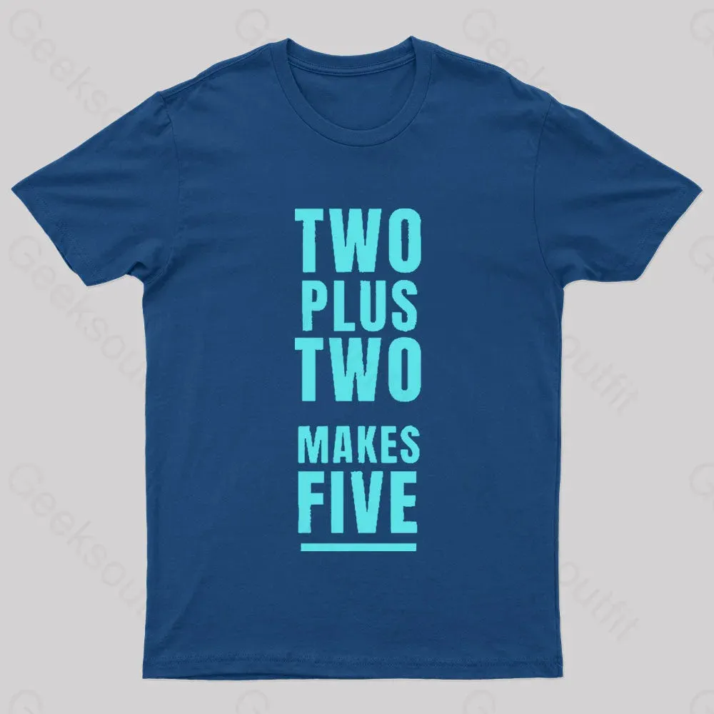 Alternative view of Two Plus Two Makes Nerd T-Shirt