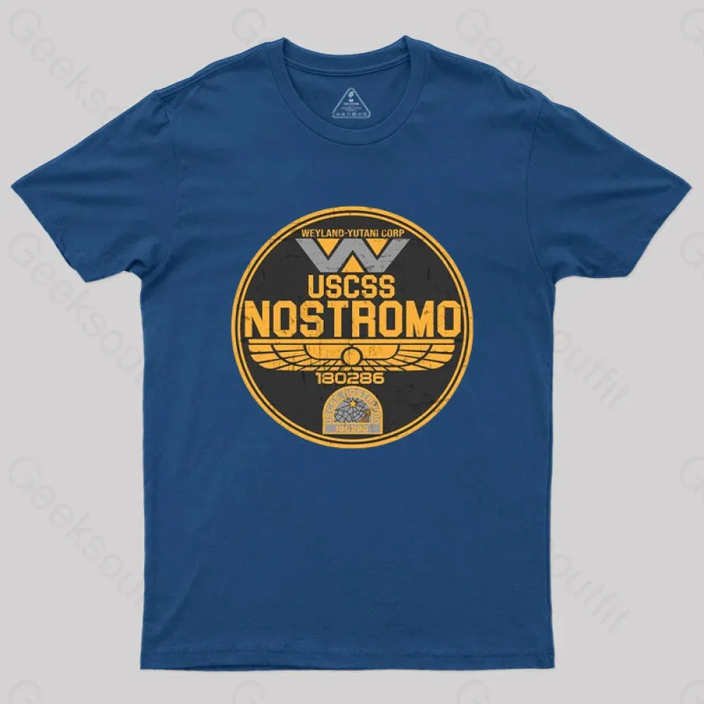 Alternative view of USCSS Nostromo 22 T-Shirt