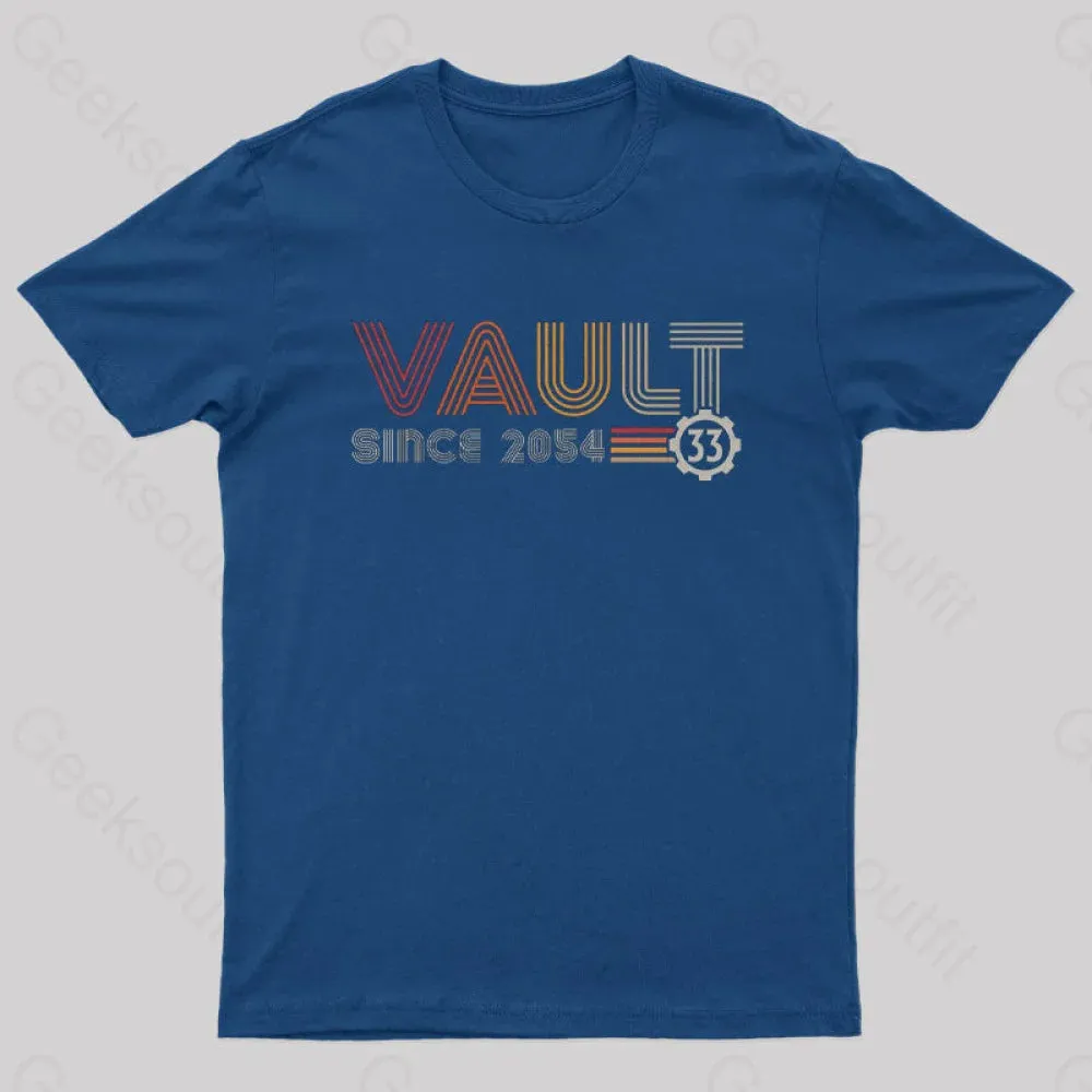 Vault since 2054 Nerd T-Shirt - Image 3