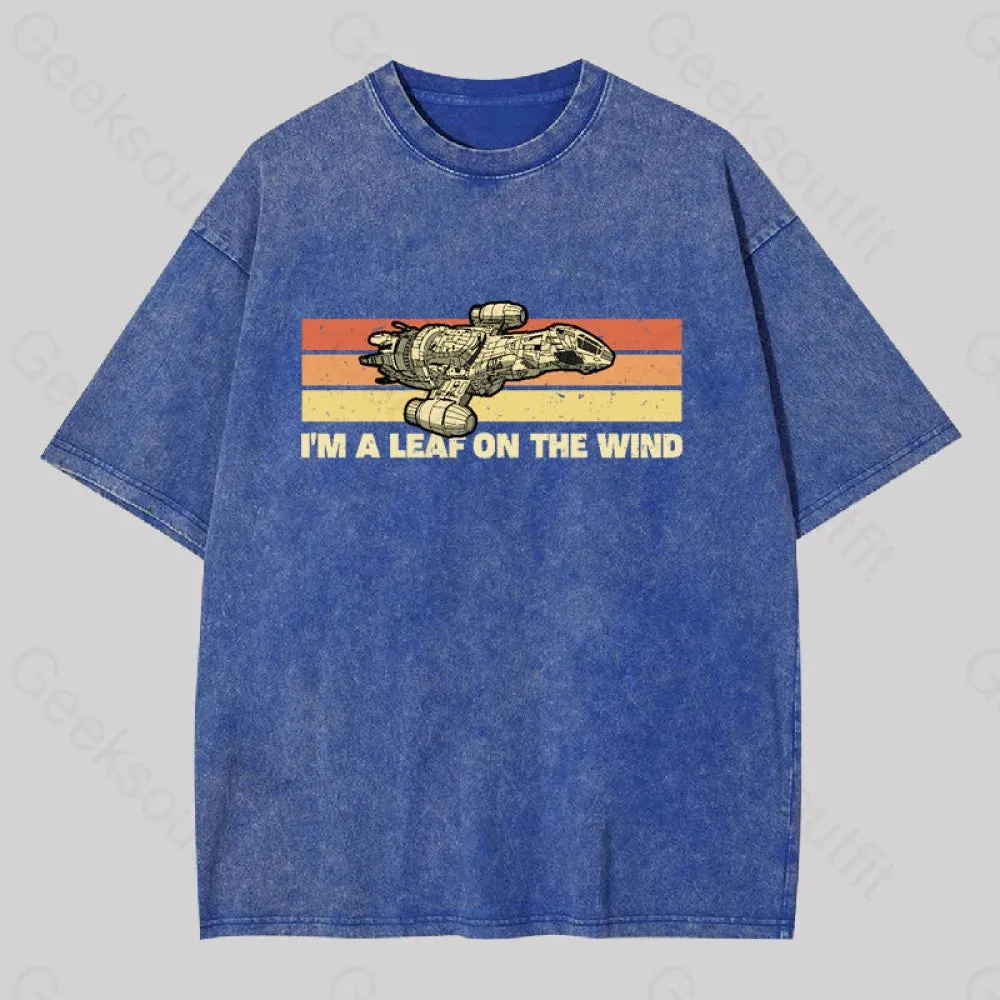 Alternative view of Vintage Leaf On The Wind Washed T-shirt