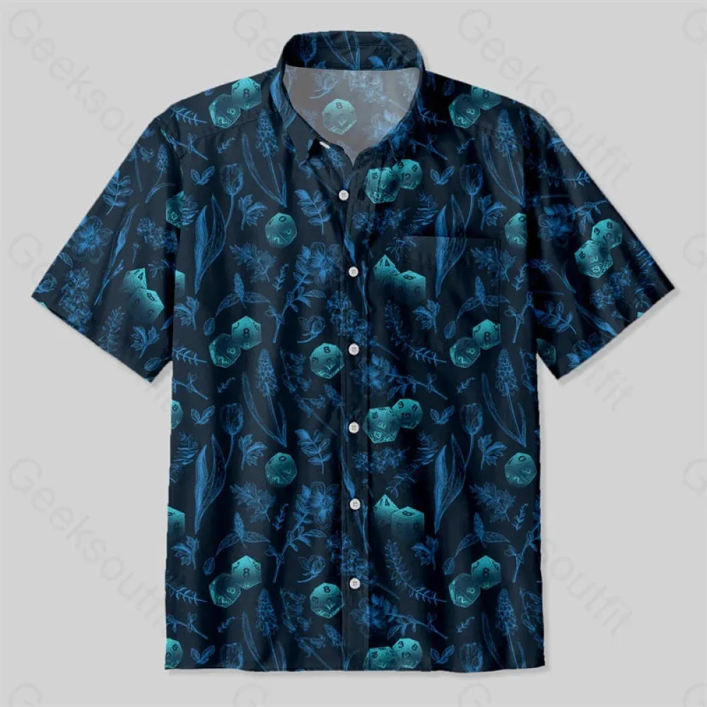 Vision Dnd Dice Button Up Pocket Shirt