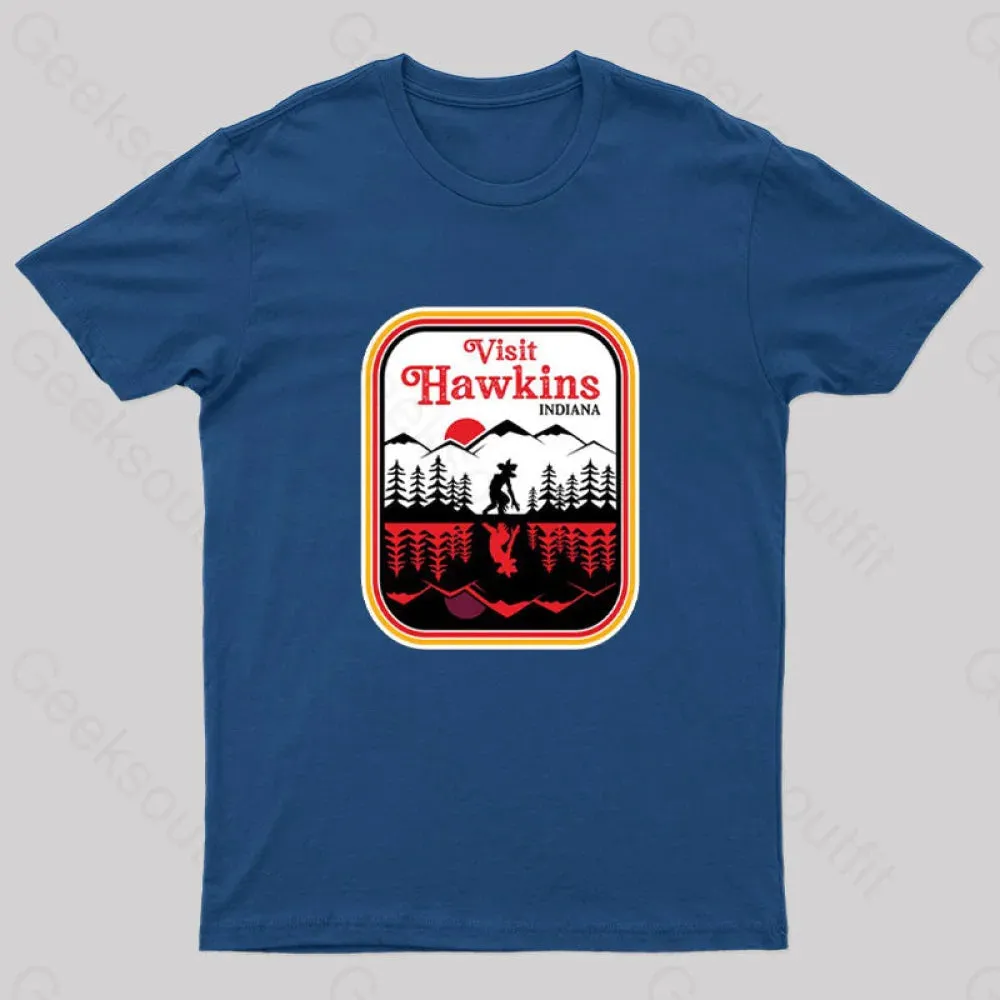 Visit Hawkins Indiana Nerd T-Shirt
