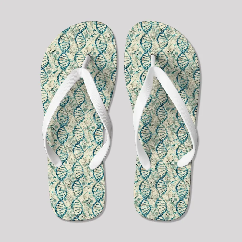 Genetic Waves Geek Flip Flops