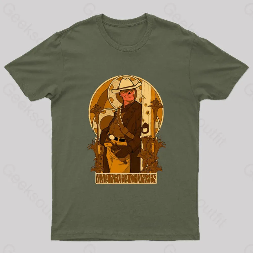 War Never Changes Nerd T-Shirt - Image 3