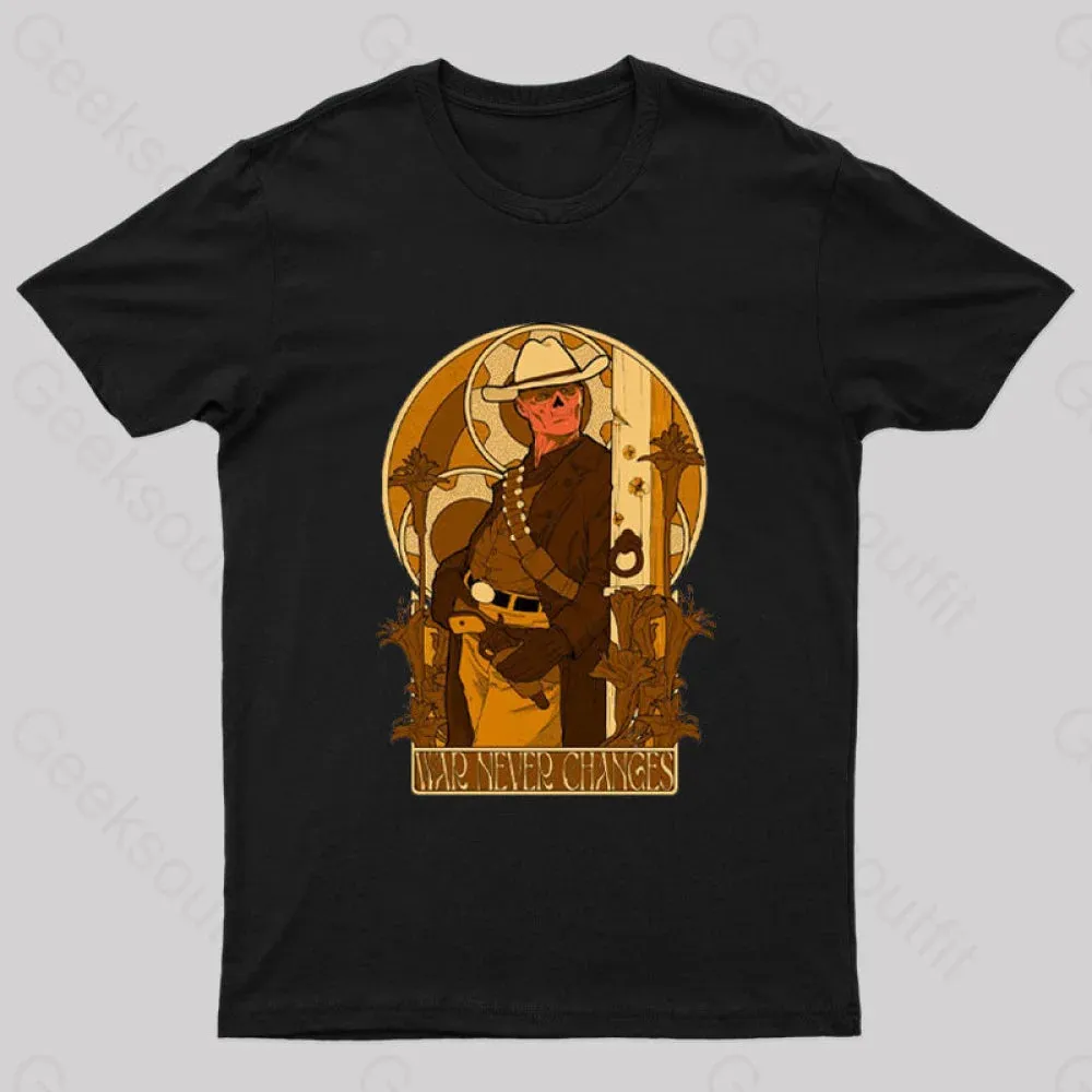 Alternative view of War Never Changes Nerd T-Shirt