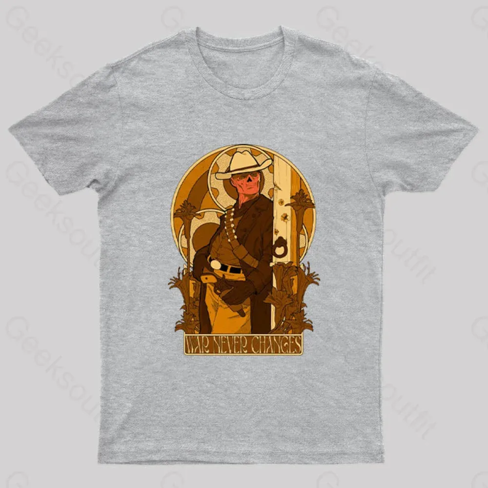 War Never Changes Nerd T-Shirt - Image 7