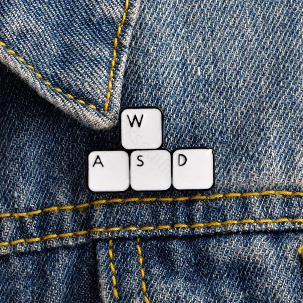 WASD Enamel Pins