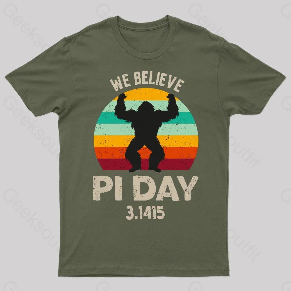 We Believe Pi Day Nerd T-Shirt - Image 3